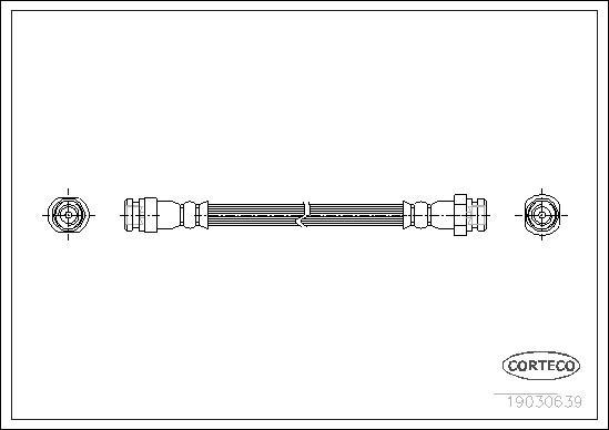 Corteco 19030369 - Bremžu šļūtene www.autospares.lv