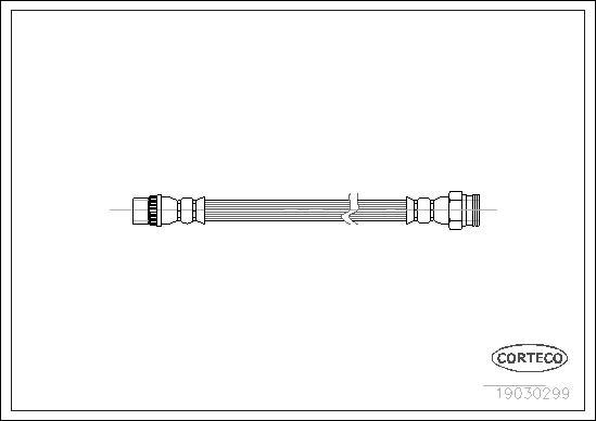 Corteco 19030299 - Bremžu šļūtene www.autospares.lv