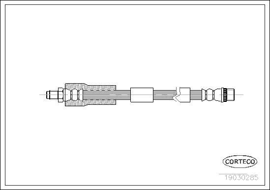 Corteco 19030285 - Bremžu šļūtene www.autospares.lv