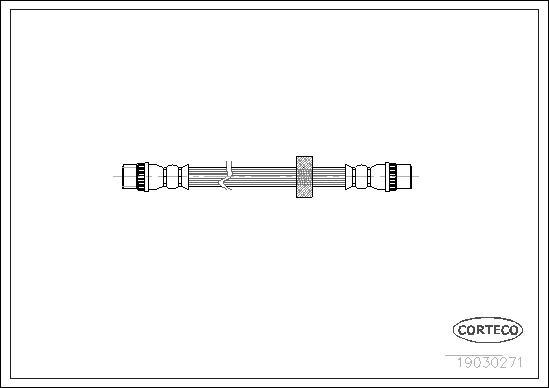 Corteco 19030271 - Bremžu šļūtene www.autospares.lv