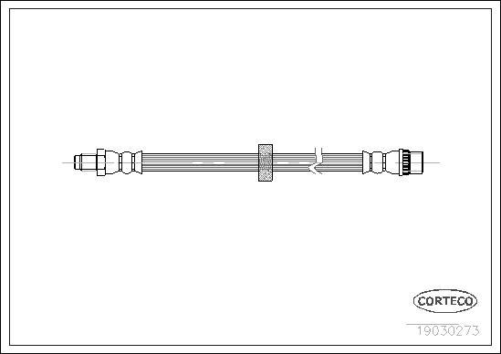 Corteco 19030273 - Bremžu šļūtene www.autospares.lv