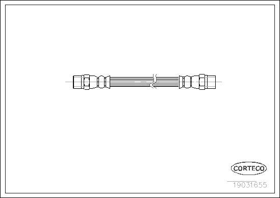 Corteco 19031655 - Bremžu šļūtene www.autospares.lv