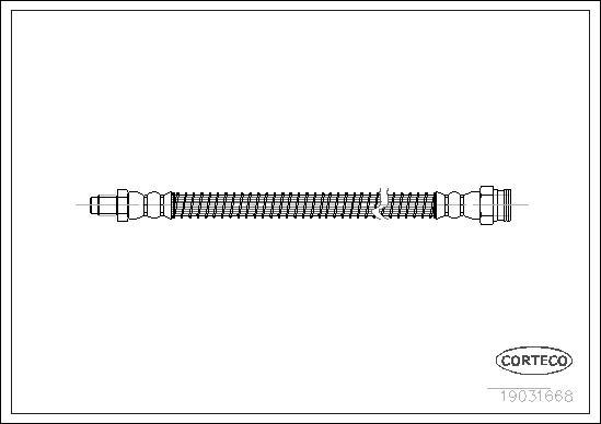 Corteco 19031668 - Bremžu šļūtene www.autospares.lv