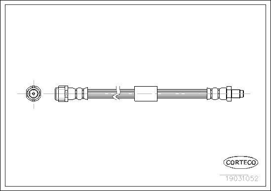 Corteco 19031052 - Bremžu šļūtene www.autospares.lv