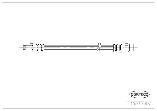 Corteco 19031068 - Тормозной шланг www.autospares.lv