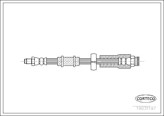 Corteco 19031197 - Bremžu šļūtene www.autospares.lv