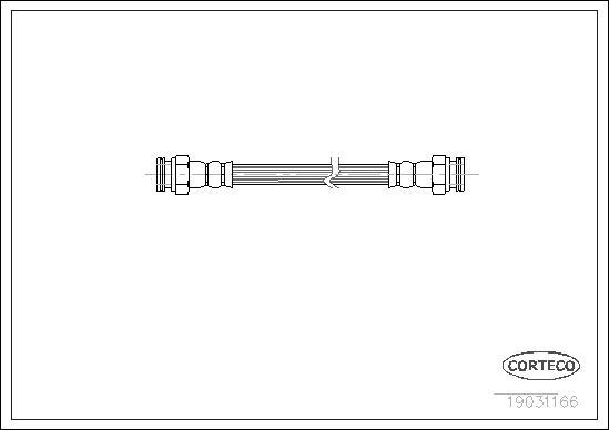 Corteco 19031166 - Bremžu šļūtene www.autospares.lv