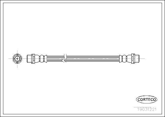 Corteco 19031221 - Bremžu šļūtene www.autospares.lv