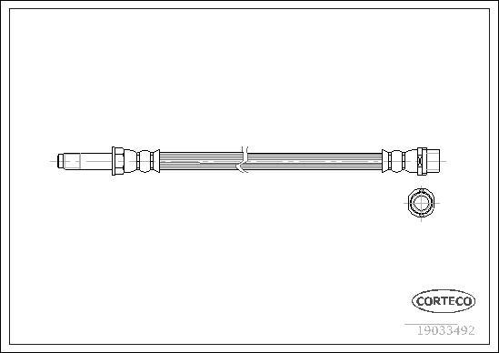 Corteco 19033492 - Bremžu šļūtene www.autospares.lv