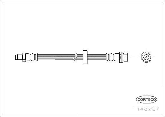 Corteco 19033506 - Brake Hose www.autospares.lv