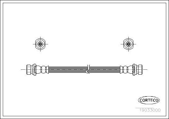 Corteco 19033000 - Bremžu šļūtene www.autospares.lv