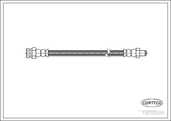 Corteco 19032928 - Bremžu šļūtene www.autospares.lv