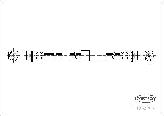 Corteco 19032974 - Bremžu šļūtene www.autospares.lv