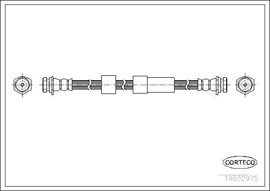 Corteco 19032975 - Bremžu šļūtene www.autospares.lv