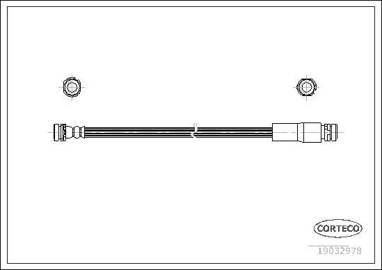 Corteco 19032978 - Bremžu šļūtene www.autospares.lv