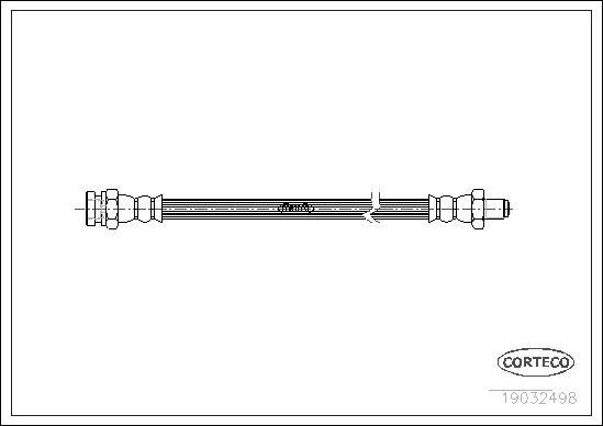 Corteco 19032498 - Bremžu šļūtene www.autospares.lv