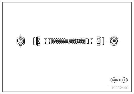 Corteco 19032440 - Bremžu šļūtene www.autospares.lv