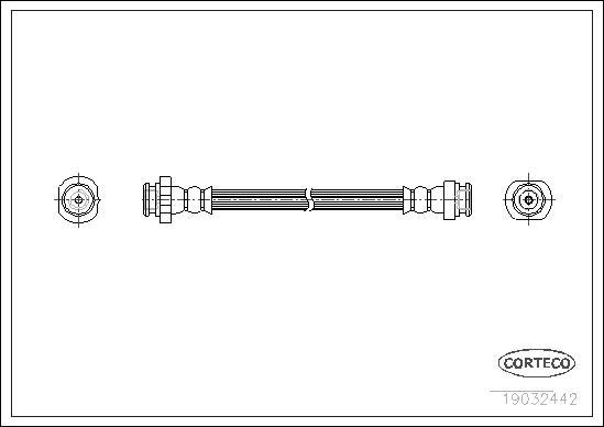 Corteco 19032442 - Bremžu šļūtene www.autospares.lv