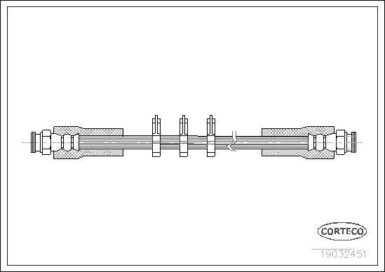 Corteco 19032451 - Bremžu šļūtene www.autospares.lv