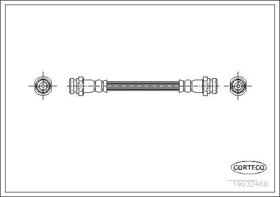 Corteco 19032468 - Bremžu šļūtene www.autospares.lv