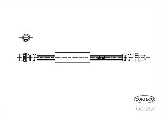 Corteco 19032597 - Bremžu šļūtene www.autospares.lv