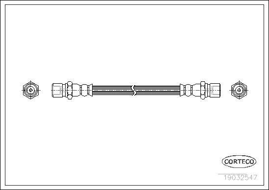 Corteco 19032547 - Bremžu šļūtene www.autospares.lv