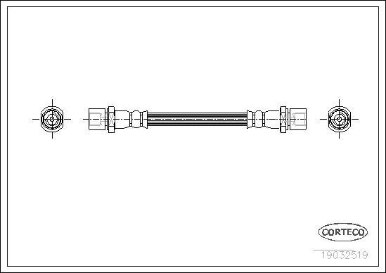 Corteco 19032519 - Bremžu šļūtene www.autospares.lv