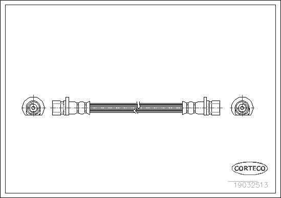 Corteco 19032513 - Bremžu šļūtene www.autospares.lv