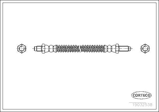 Corteco 19032538 - Bremžu šļūtene www.autospares.lv