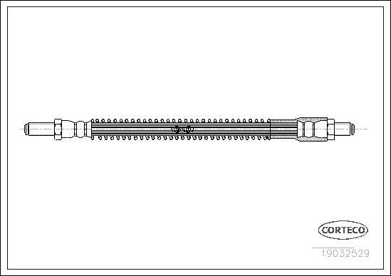 Corteco 19032529 - Bremžu šļūtene autospares.lv