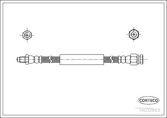 Corteco 19032663 - Bremžu šļūtene www.autospares.lv