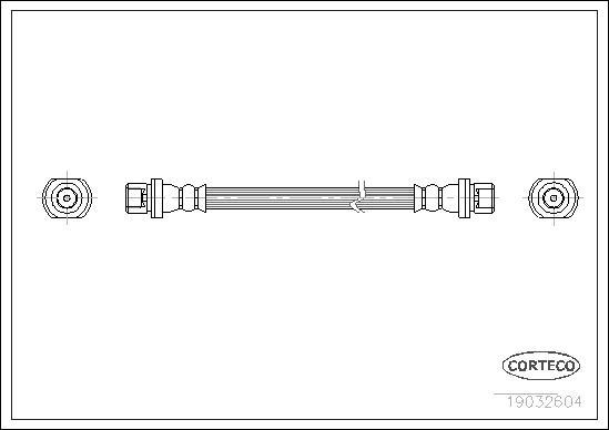 Corteco 19032604 - Bremžu šļūtene autospares.lv