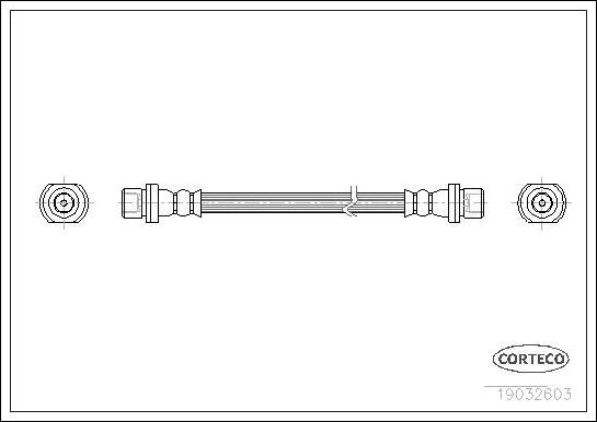 Corteco 19032603 - Bremžu šļūtene autospares.lv