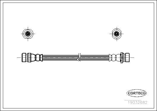 Corteco 19032682 - Bremžu šļūtene www.autospares.lv