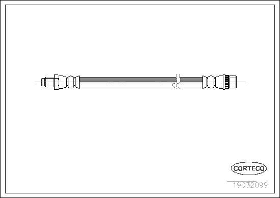 Corteco 19032099 - Bremžu šļūtene www.autospares.lv