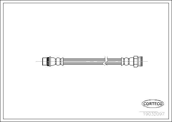 Corteco 19032097 - Bremžu šļūtene www.autospares.lv