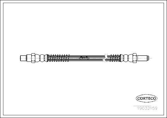 Corteco 19032159 - Bremžu šļūtene www.autospares.lv