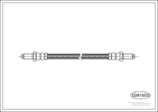 Corteco 19032167 - Bremžu šļūtene www.autospares.lv