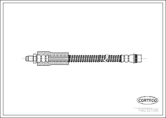 Corteco 19032106 - Bremžu šļūtene www.autospares.lv