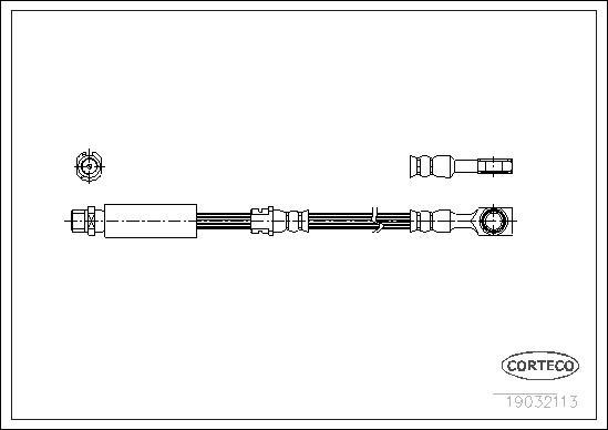 Corteco 19032113 - Bremžu šļūtene www.autospares.lv