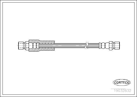 Corteco 19032832 - Тормозной шланг www.autospares.lv