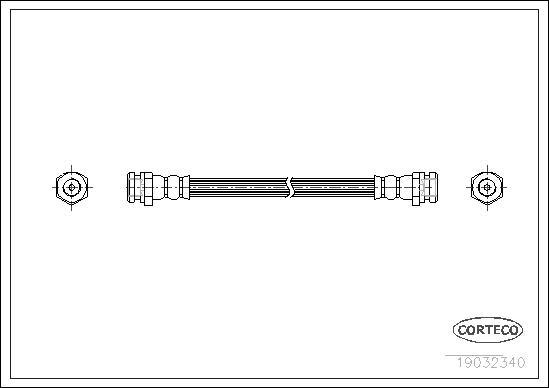 Corteco 19032340 - Bremžu šļūtene www.autospares.lv