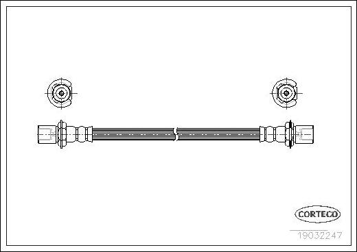 Corteco 19032247 - Bremžu šļūtene autospares.lv