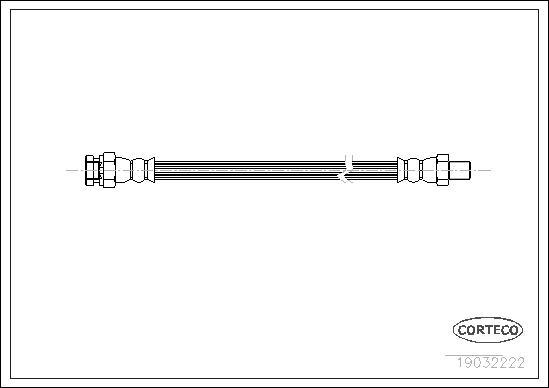 Corteco 19032222 - Bremžu šļūtene www.autospares.lv