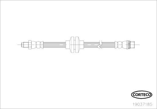 Corteco 19037185 - Bremžu šļūtene www.autospares.lv