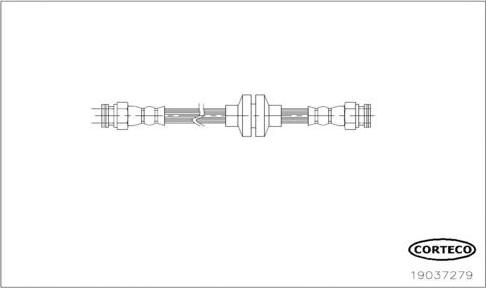 Corteco 19037279 - Bremžu šļūtene www.autospares.lv