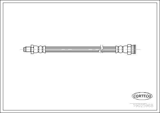 Corteco 19025968 - Bremžu šļūtene www.autospares.lv