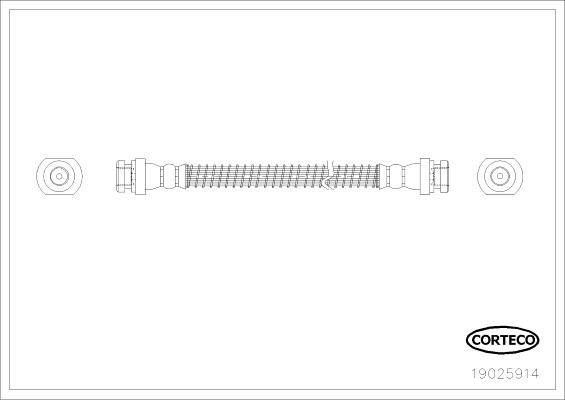 Corteco 19025914 - Bremžu šļūtene www.autospares.lv