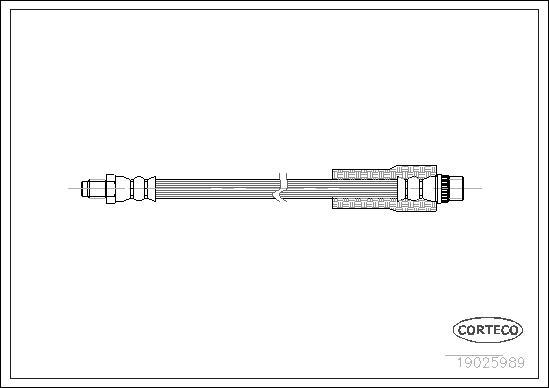 Corteco 19025989 - Bremžu šļūtene www.autospares.lv