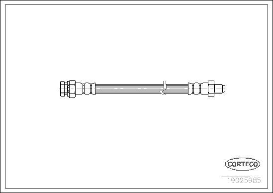 Corteco 19025985 - Bremžu šļūtene www.autospares.lv